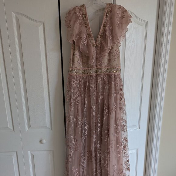 Lara 29966 - Lace, V-Neck Dress, Color Mauve, Size 14, NWT - Picture 3 of 6